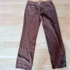 Karen Neuburger Chocolate Brown Straight Leg Drawstring Pants